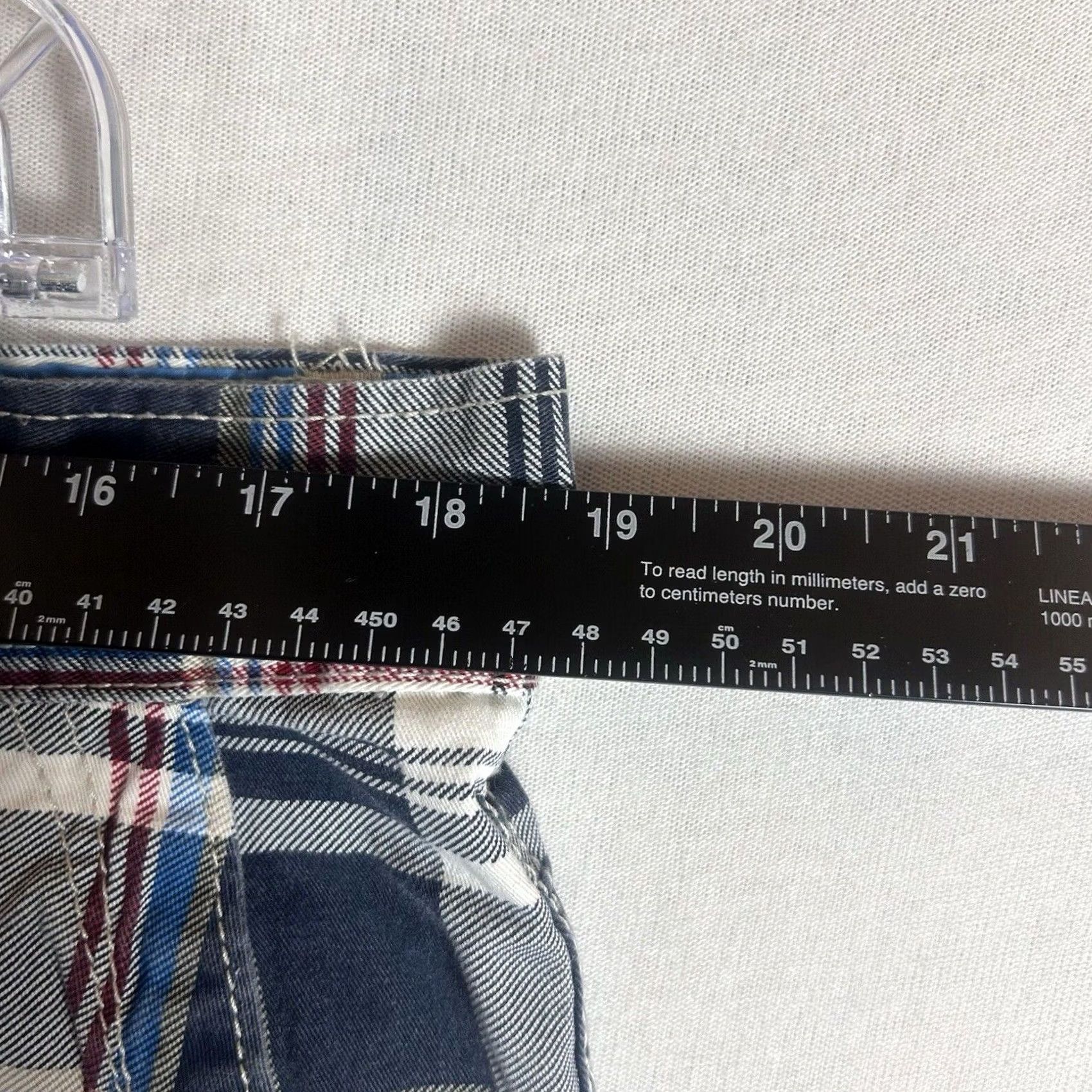 Vintage OP Mens Plaid Shorts Size 34 Casual Gray 100% Cotton Bermuda Golf Summer Shirt? Size US 34 / EU 50 - 5 Thumbnail