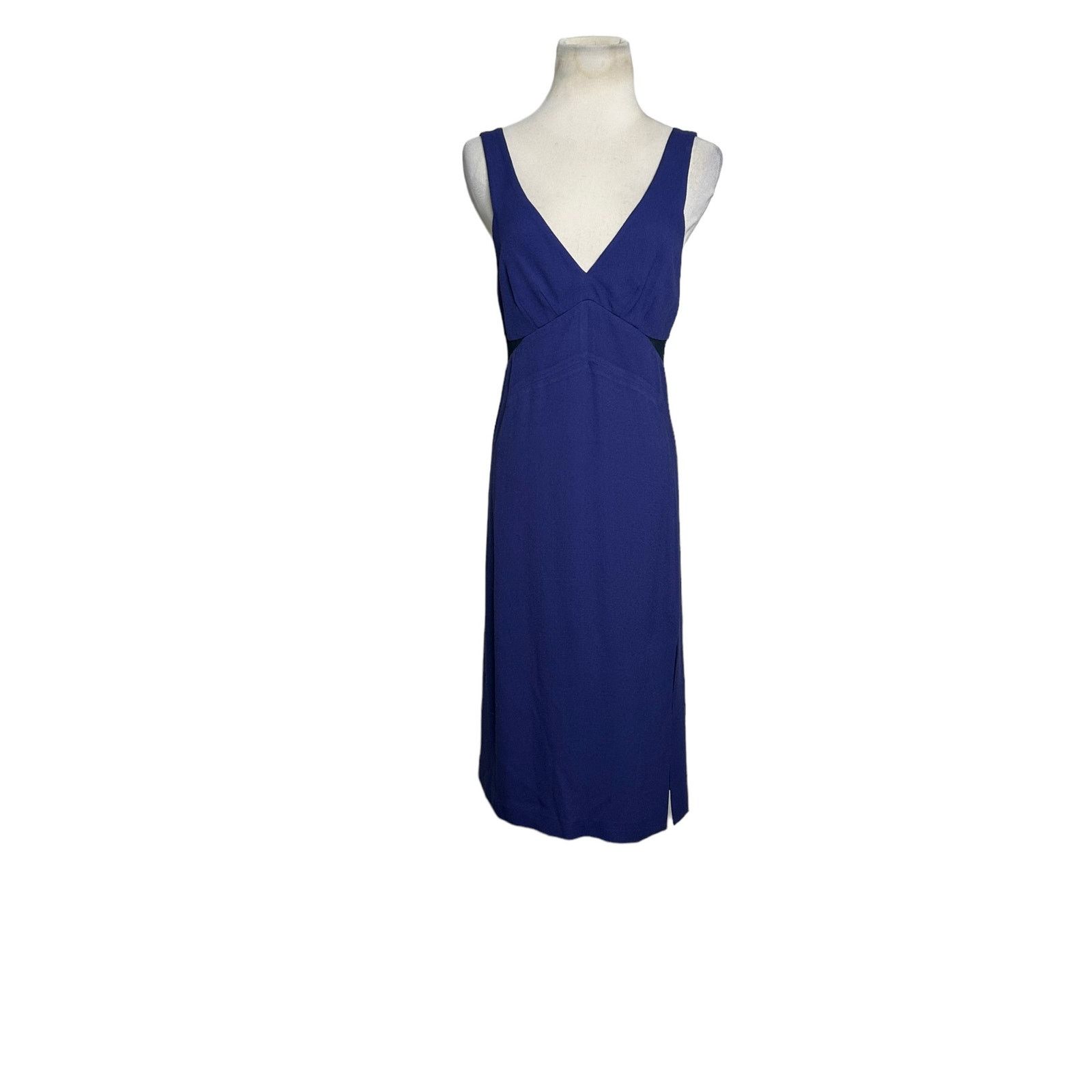 Rebecca Taylor Rebecca Taylor blue v neck sleeveless cocktail dress size 4 Size S / US 4 / IT 40 - 10 Thumbnail