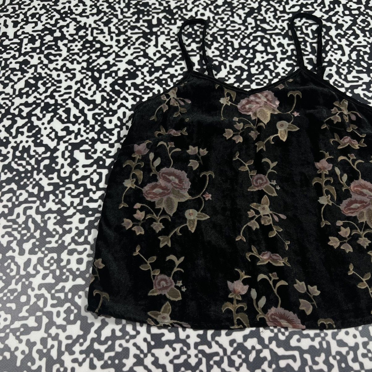 Vintage Vintage Y2K Japanese Flower Tank Top Floral Retro Style Size S / US 4 / IT 40 - 4 Thumbnail