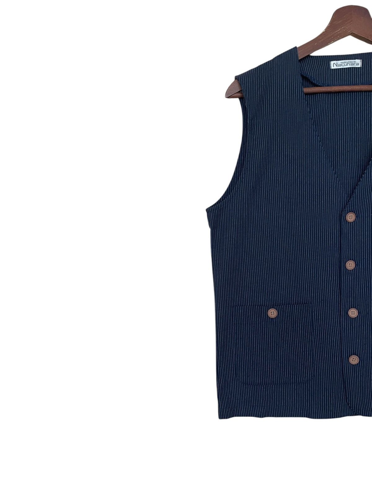 Japanese Brand × Vintage Vintage Japanese Brand Natuhara Hickory Vest 1990s Size US M / EU 48-50 / 2 - 5 Thumbnail