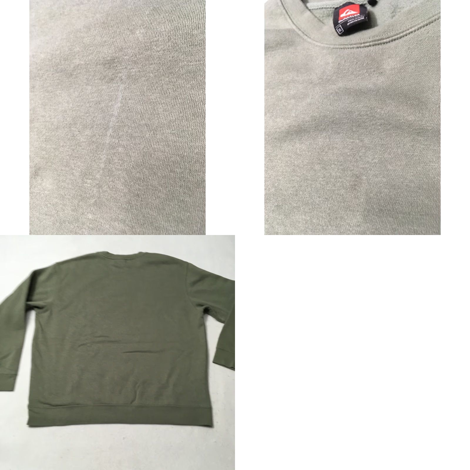 Quiksilver Quicksilver Men’s Crewneck Sweatshirt Green XL Fleece Lined Pullover Regular Size XS? Size US XL / EU 56 / 4 - 8 Thumbnail