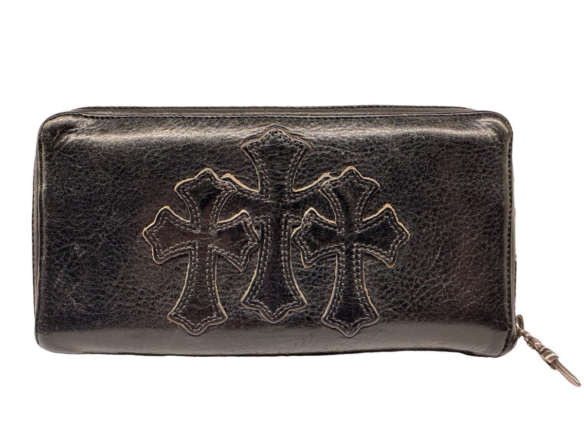 image of Chrome Hearts Cemetary Wallet in Black, Men's