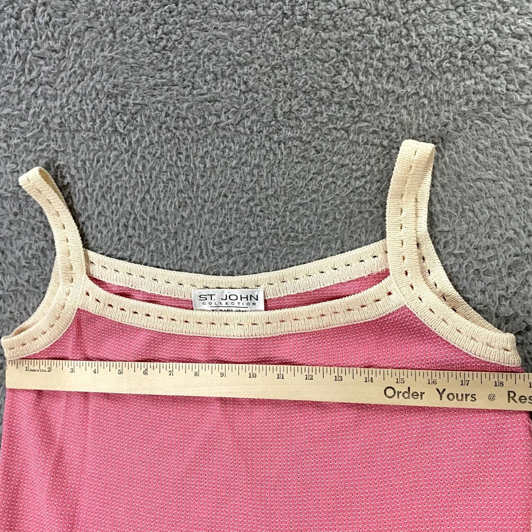 St. John VINTAGE ST. JOHN Dress Womens size 12 Tank Knit Pink Summer - 12 Pink Knit Dress St. John Tank Dress A-Line/Behav? Size XL / US 12-14 / IT 48-50 - 7 Thumbnail