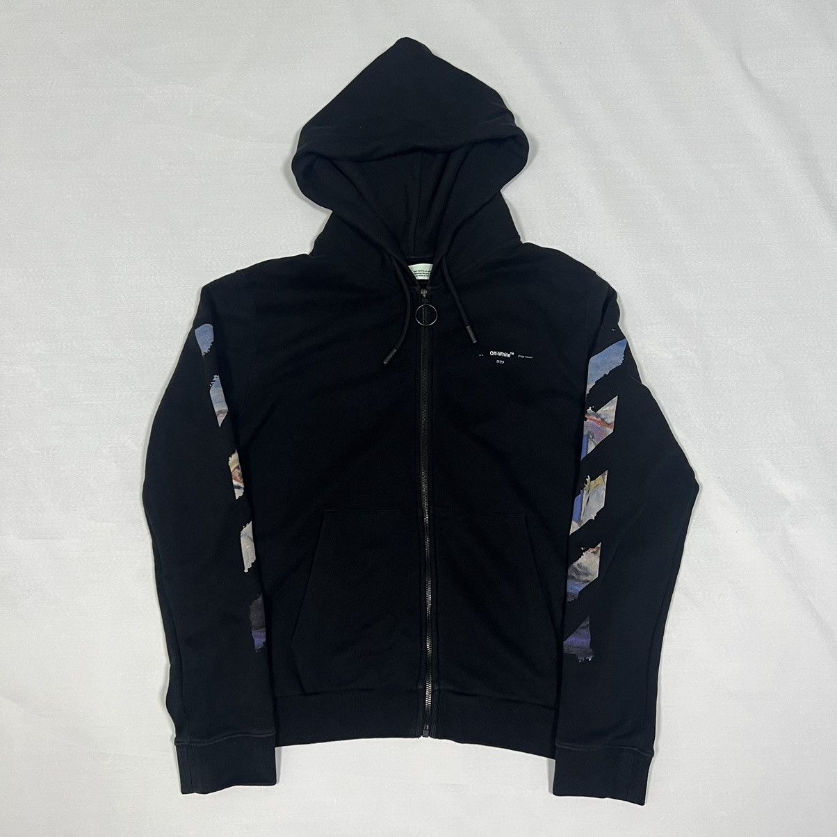 OFF-WHITE Mariana De Silva Zipped Hoodie Black/Multicolor