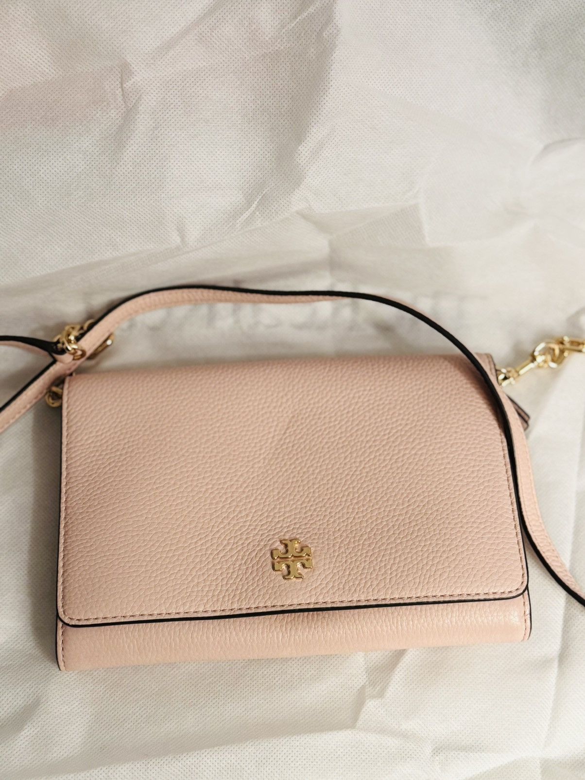 Tory Burch Tory Burch Georgia pebbled Crossbody in light pink Size ONE SIZE - 13 Thumbnail