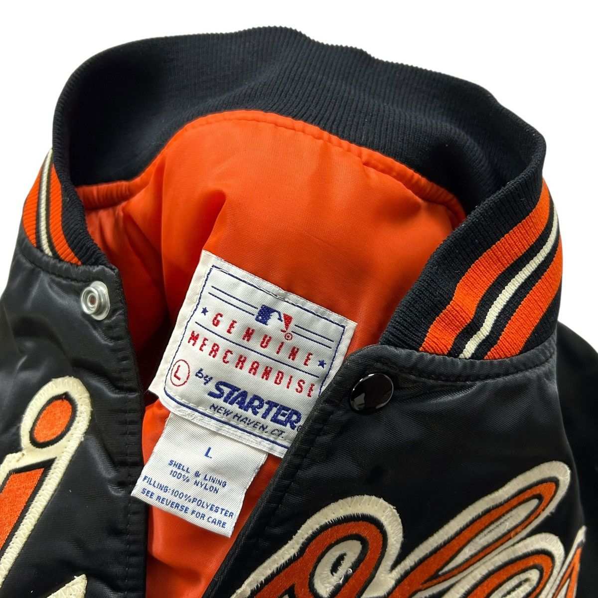 MLB VTG 90s MLB BALTIMORE ORIOLES RIPKEN JR STARTER SATIN JACKET Size US L / EU 52-54 / 3 - 7 Thumbnail