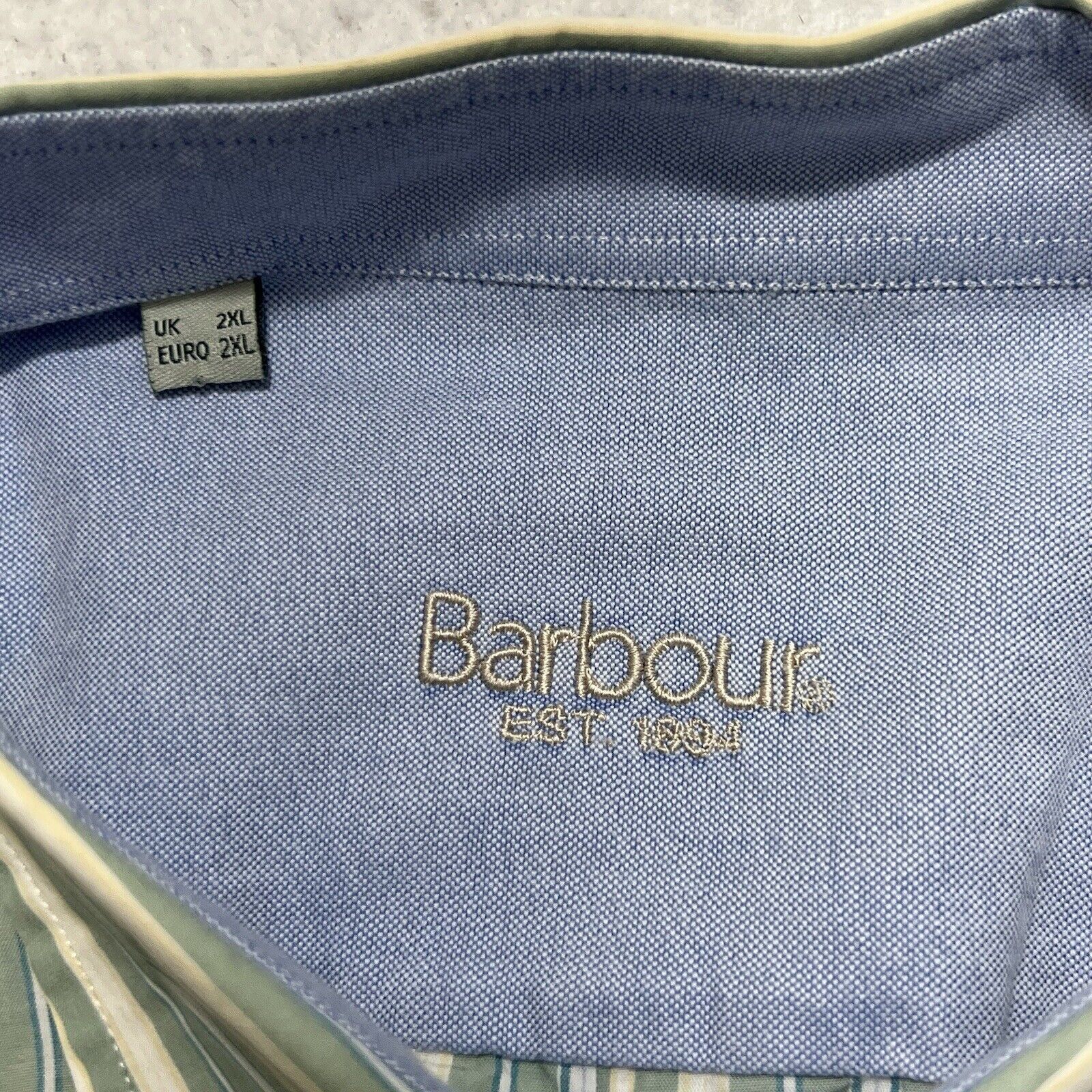 Barbour Barbour Men's XXL Long Sleeve Button Up Dress Shirt Size US XXL / EU 58 / 5 - 3 Thumbnail
