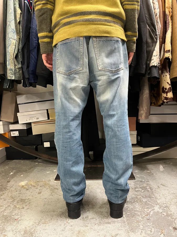 Just Cavalli 2000s Cavalli Faded Denim Distressed Denim Jeans Size US 32 / EU 48 - 4 Thumbnail
