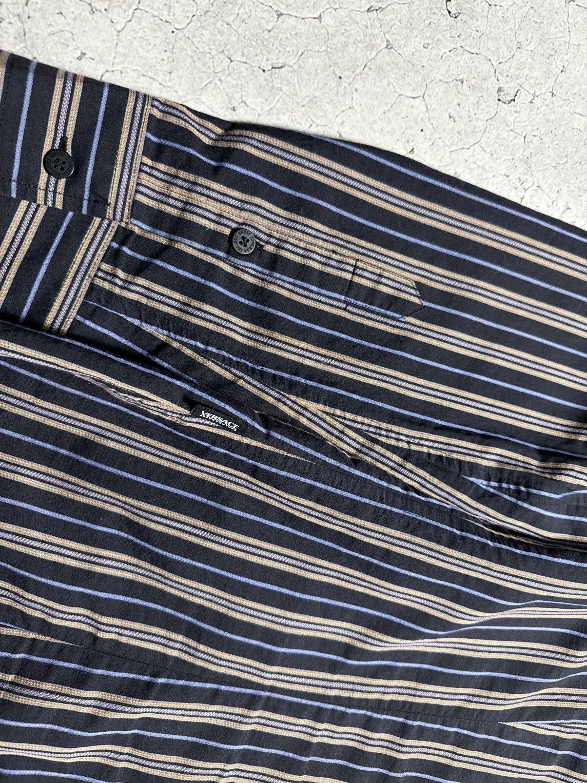 Versace Jeans Couture Versace Jeans Couture Striped Button Up Shirt Size L Luxury Size US L / EU 52-54 / 3 - 10 Thumbnail