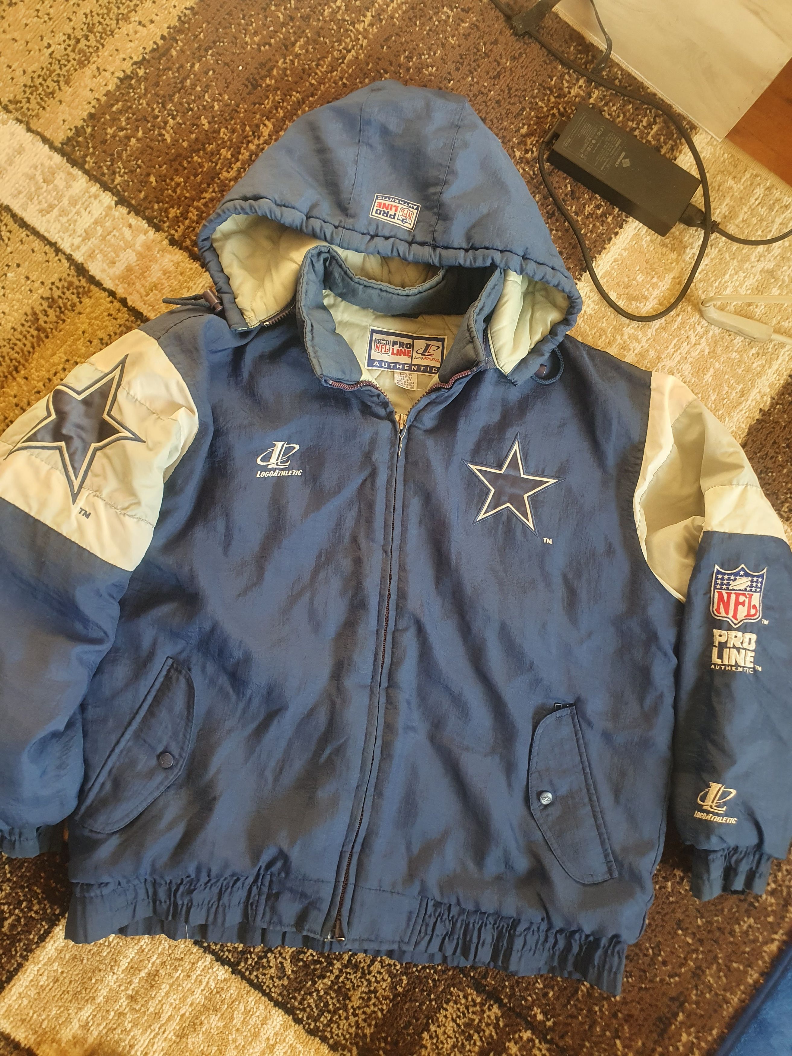 Logo Athletic × Pro Line × Vintage Dallas Cowboys Vtg Pro Line Logo Athletic Jacket sz L Size US L / EU 52-54 / 3 - 1 Thumbnail
