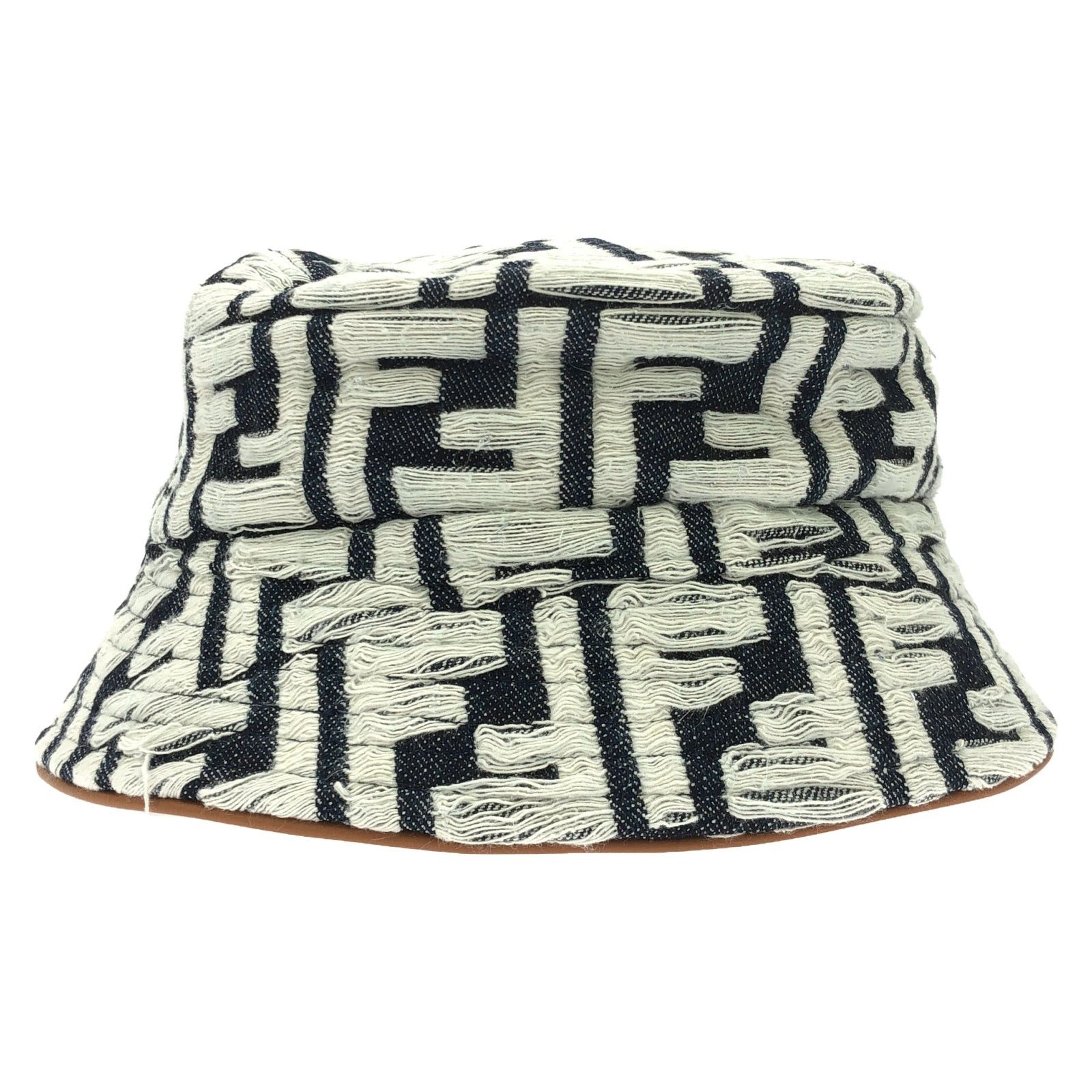 Fendi Fendi Bucket Hat Cotton Navy Size ONE SIZE - 1 Thumbnail