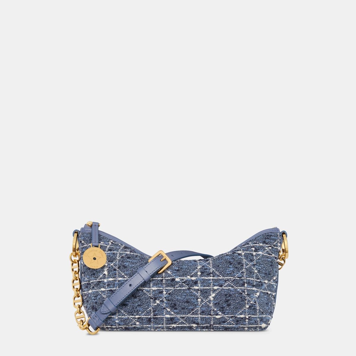 Dior o1bcso1str0226 Size:OS/Hobo Bag with Chain in Denim Blue Size ONE SIZE - 1 Thumbnail