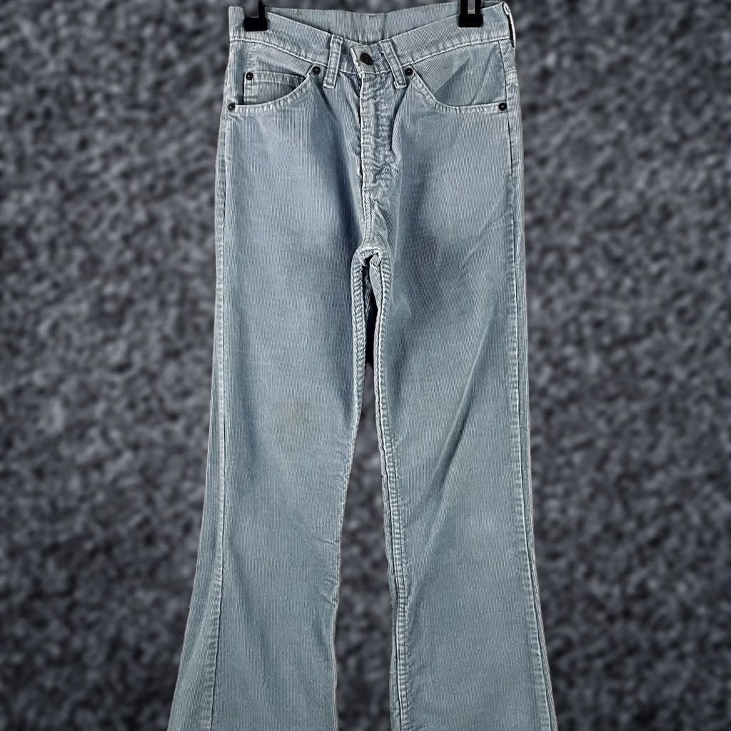 Levi's VINTAGE Levis 517 Pants 29x32 (28x30) Light Blue Corduroy Cords Vtg 70s 80s USA 1512 153 Size US 29 - 1 Thumbnail