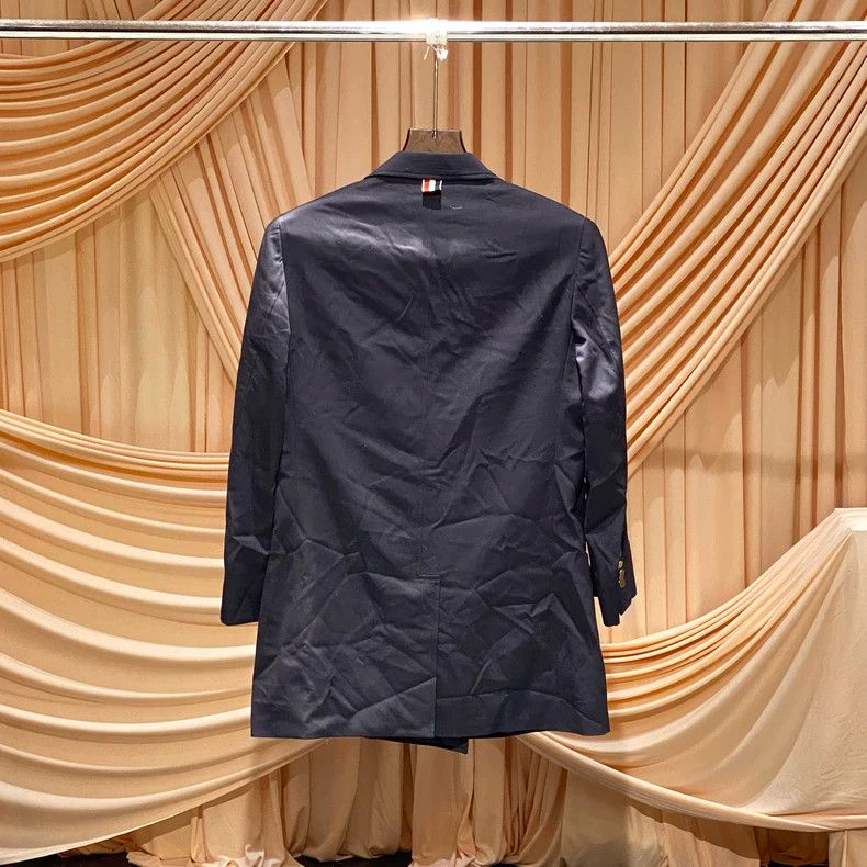 Thom Browne Thom Browne Double-breasted gold buttoned suit jacket Size 40S - 2 Thumbnail