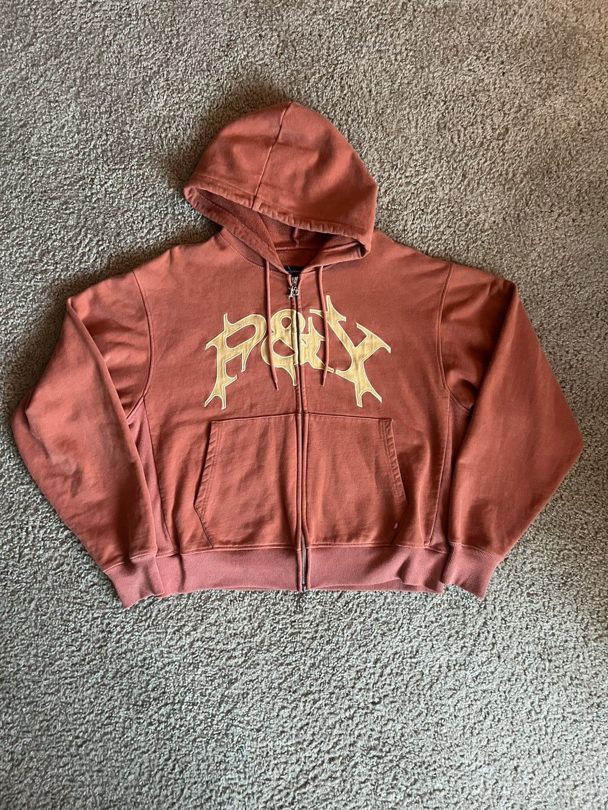 punkandyo p&y Hoodie ジップパーカー Orange M Orange punkandyo zip up hoodie Size L (true to | Depop