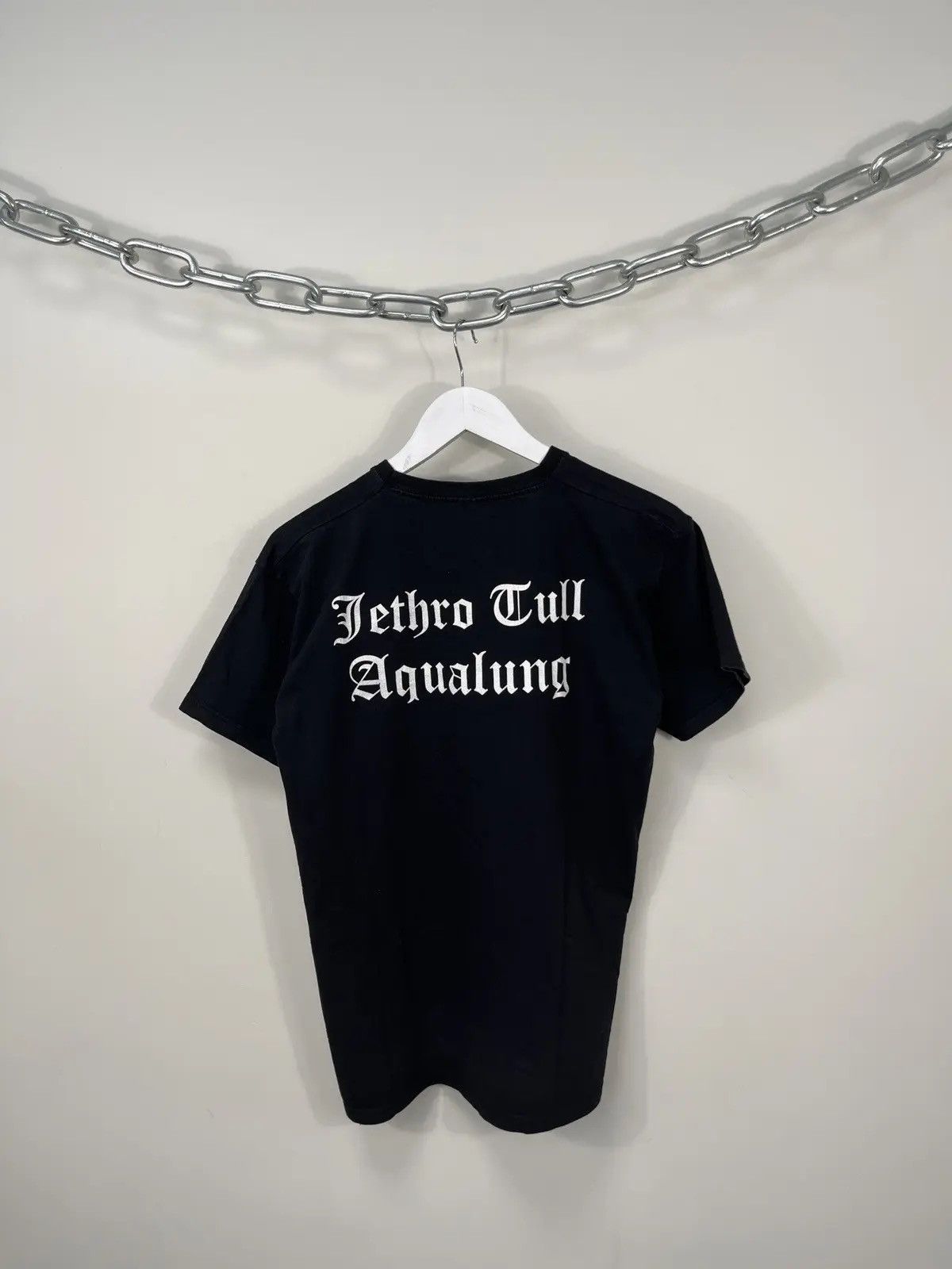 Band Tees × Vintage Vintage Jethro Tull Aqualung Rare Rock Black Band Tee Size US S / EU 44-46 / 1 - 2 Thumbnail