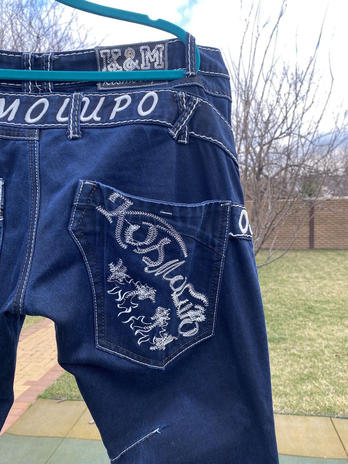 Japanese Brand × Vintage Vintage Japanese brand Cosmolupo y2k biker denim jeans Size US 40 / EU 56 - 7 Thumbnail