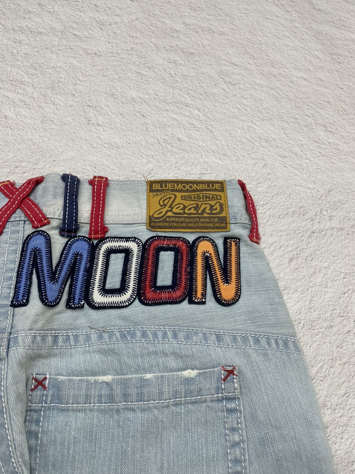 Japanese Brand 2000s Levis Double Waist Embroidered Denim Light 