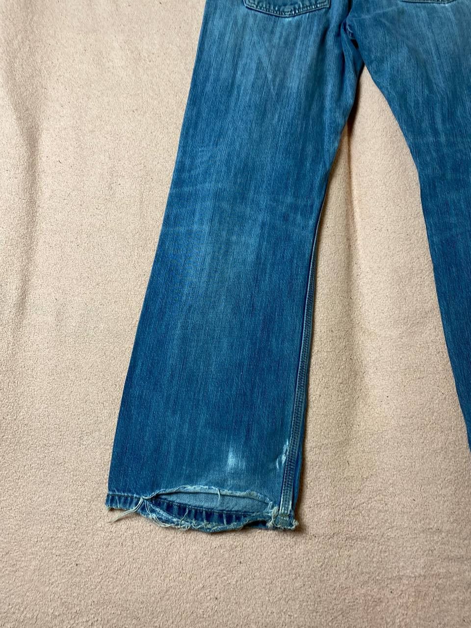 Carhartt × Japanese Brand Vintage Carhartt Y2K distressed Flare denim pants Size US 32 / EU 48 - 8 Thumbnail