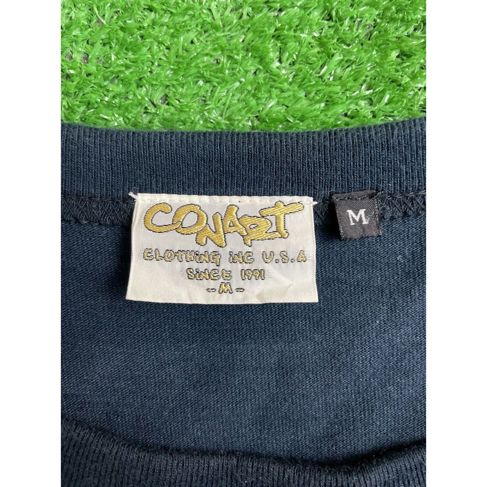 Vintage Vintage 90s Conart Black Graffiti Krylon Medium Large Shirt Size US M / EU 48-50 / 2 - 5 Thumbnail