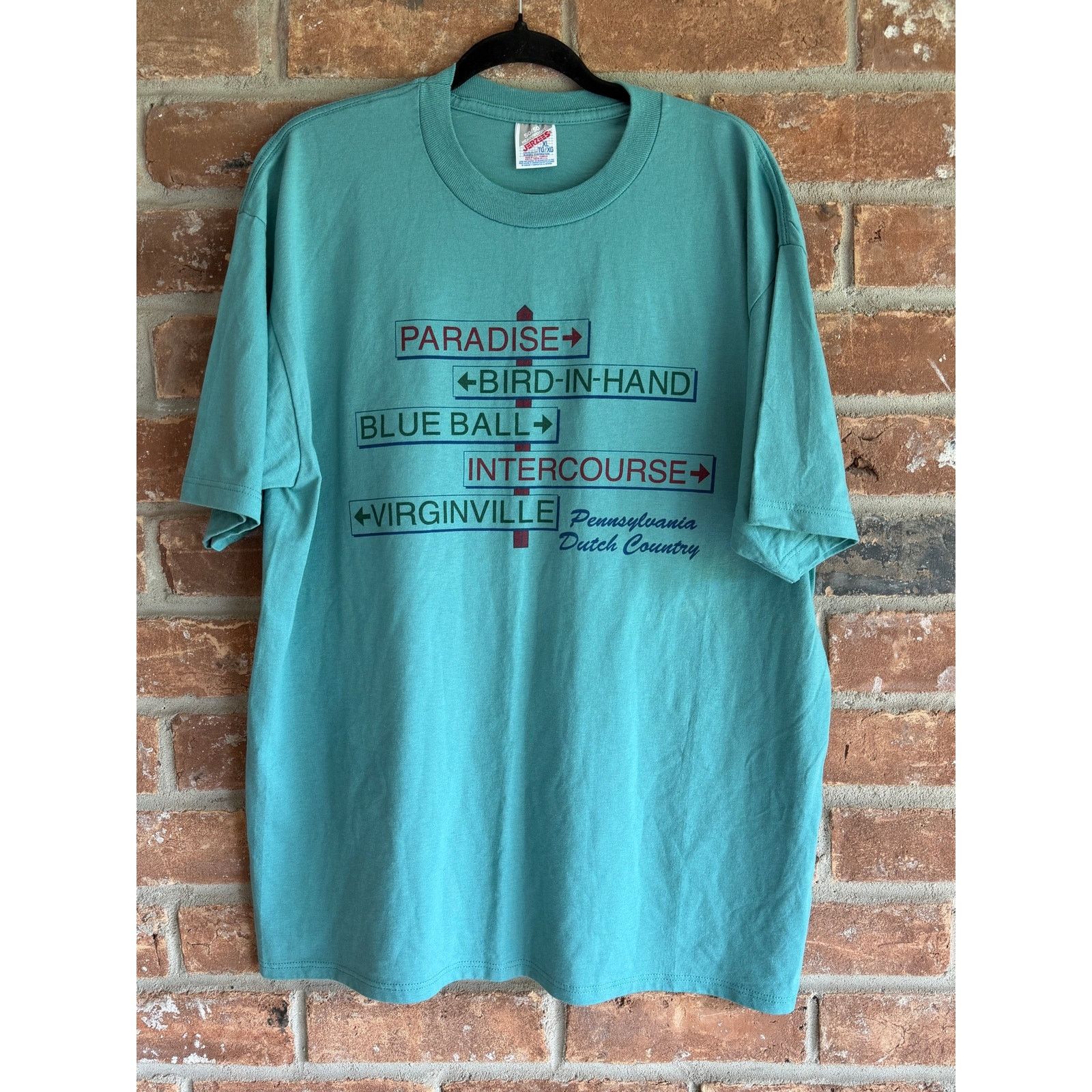 Jerzees Vintage Dutch Country Paradise Tee XL USA Made Size US XL / EU 56 / 4 - 1 Thumbnail