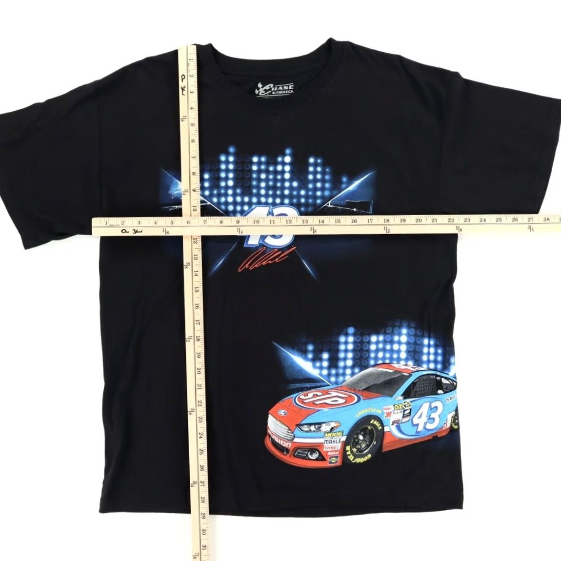 Chase Authentics Chase Authentics Aric Almirola Double Sided Solid T-Shirt Black Men's L Size US L / EU 52-54 / 3 - 3 Thumbnail