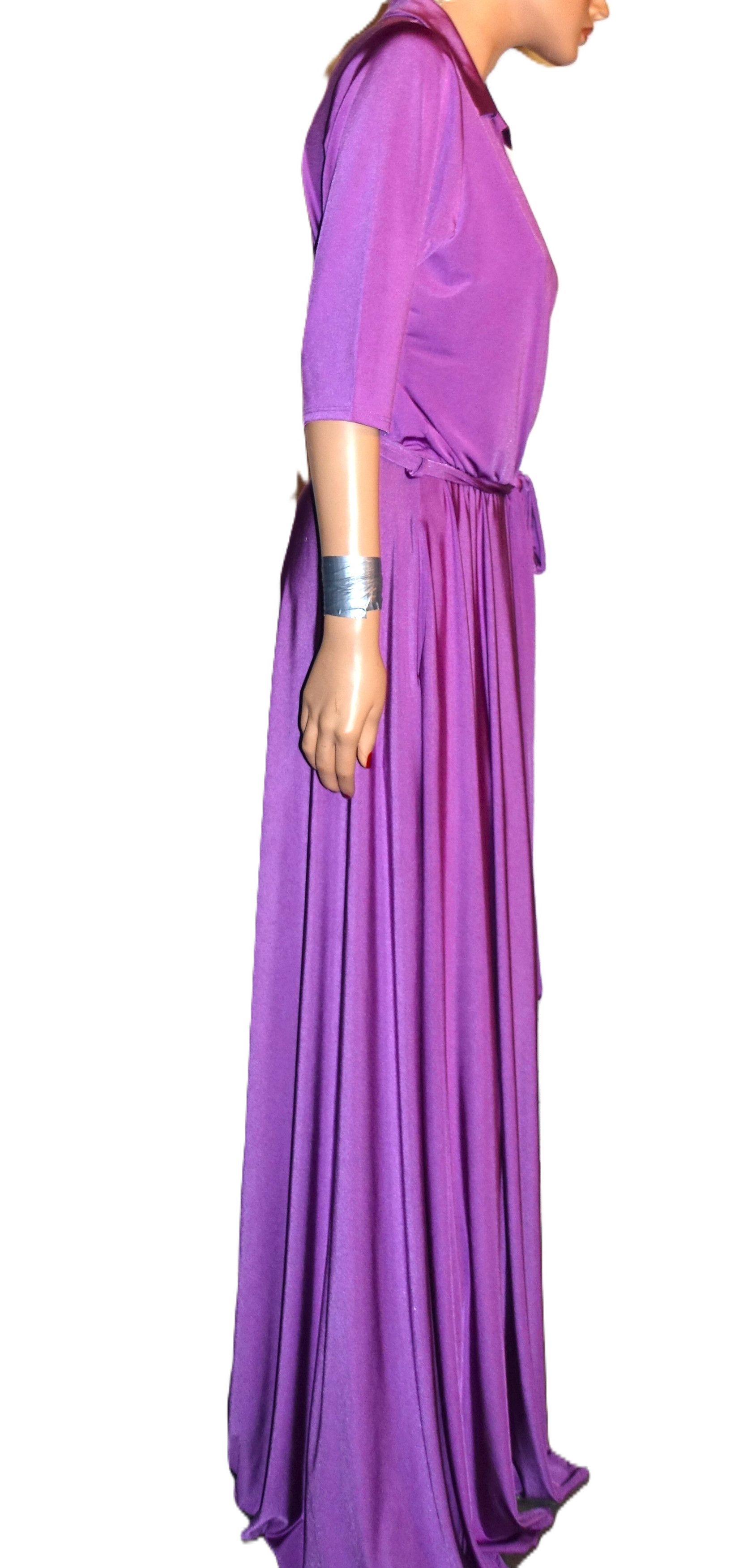 Other Sexy Diva Fuchsia Faux Wrap Maxi Dress 1XL Size XL / US 12-14 / IT 48-50 - 6 Thumbnail