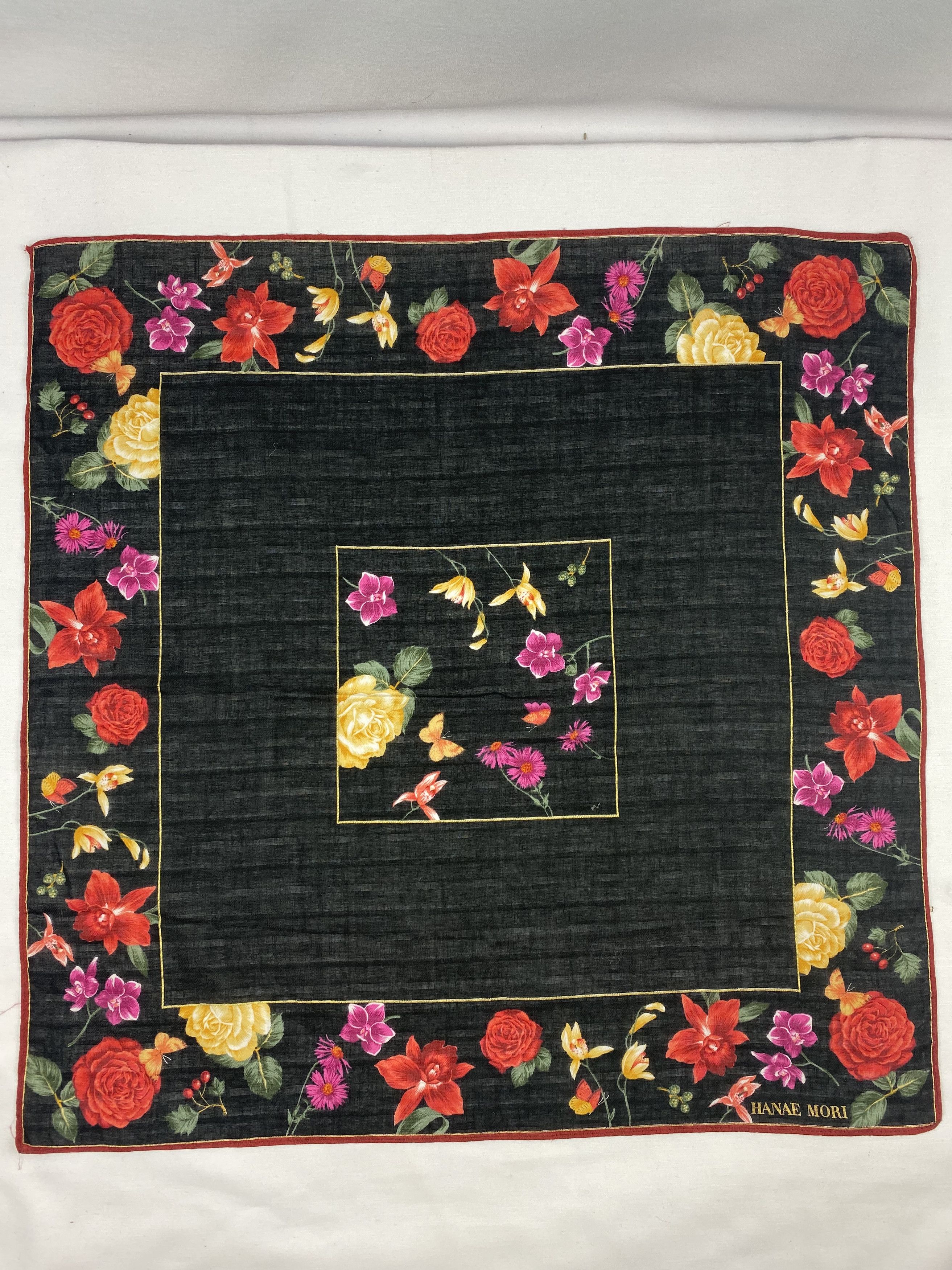 Hanae Mori × Japanese Brand × Vintage Hanae Mori Handkerchief / Bandana / Neckerchief Size ONE SIZE - 3 Thumbnail