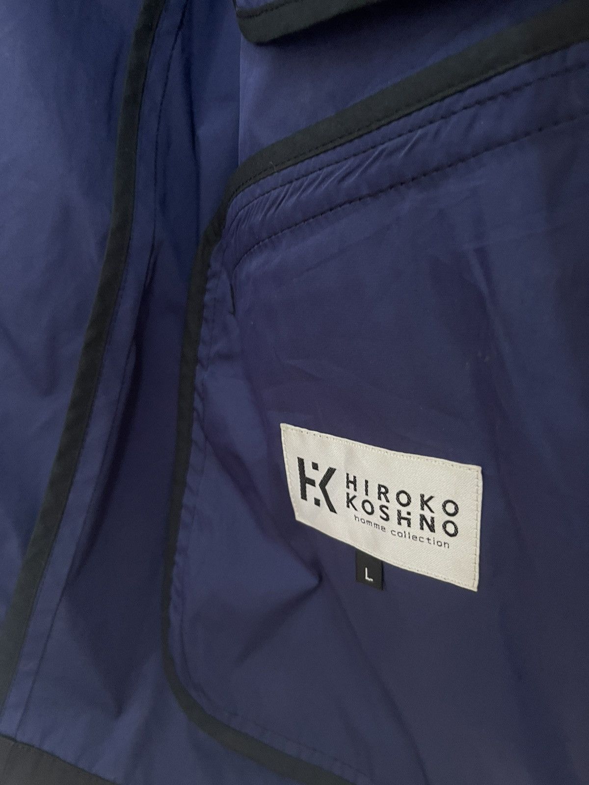 Hiroko Koshino Homme VINTAGE HIROKO KOSHINO HOMME LONG COAT BUTTON UP Size US L / EU 52-54 / 3 - 4 Thumbnail