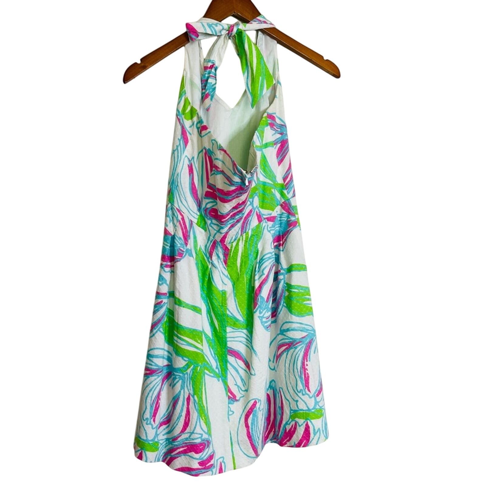 Lilly Pulitzer Lilly Pulitzer Ross Ring The Bellboy Tulip Halter Dress Size XS / US 0-2 / IT 36-38 - 3 Thumbnail