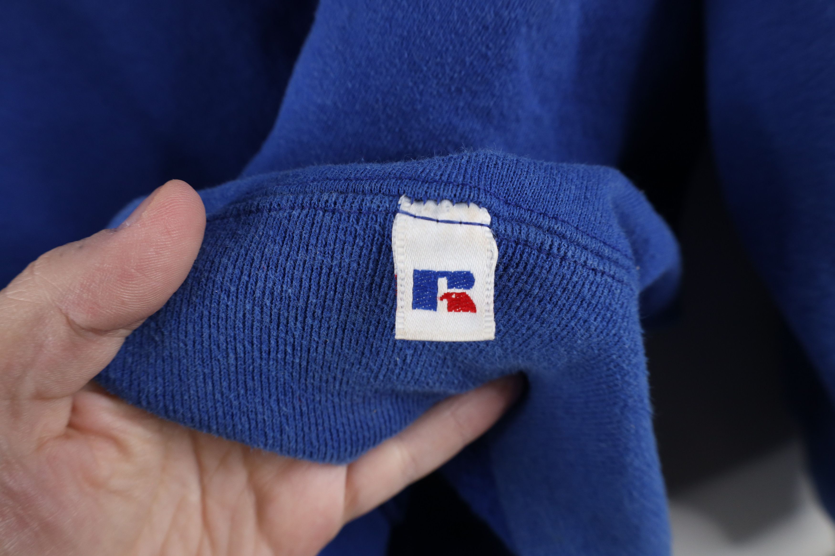 Russell Athletic × Vintage Vintage 90s Russell Athletic Crewneck Sweatshirt Royal USA Size US XL / EU 56 / 4 - 4 Thumbnail