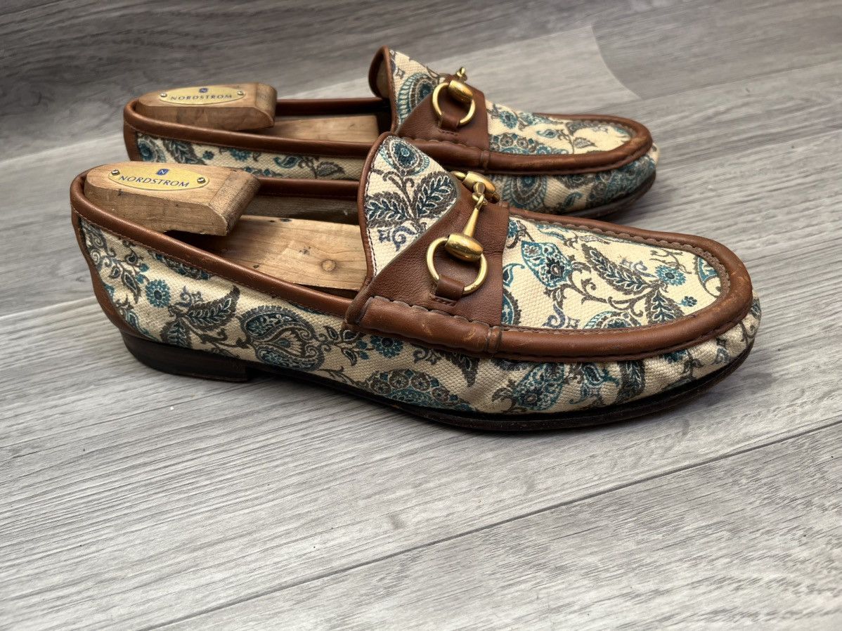 Gucci Gucci horsebit 1953 paisley floral loafers sz uk 8 Size US 9 / EU 42 - 7 Thumbnail