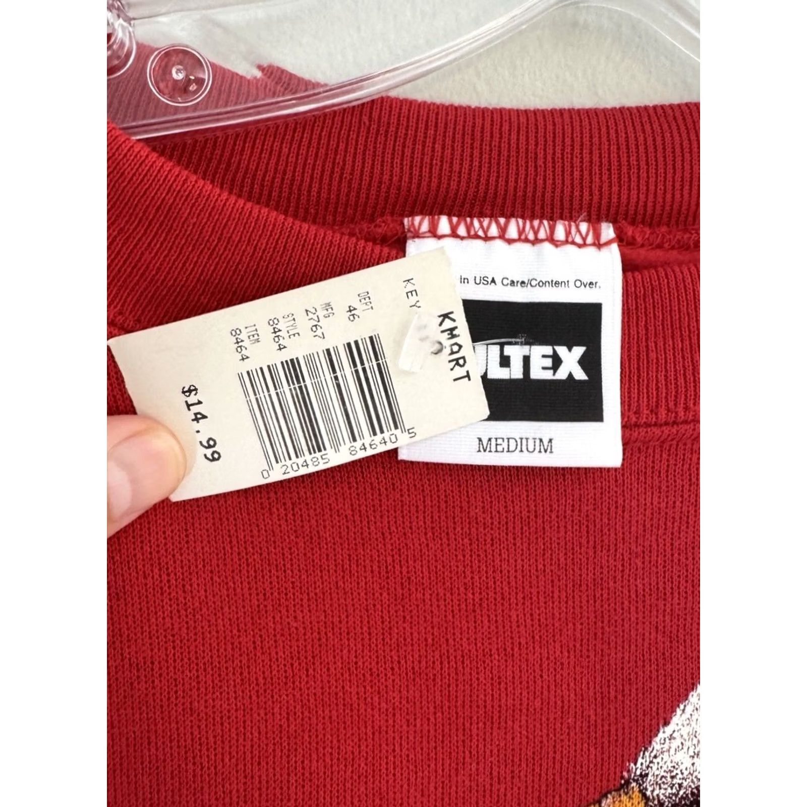 Tultex VINTAGE Tultex Eagle Nature Sweatshirt Mens Medium Pennsylvania 90s Made In USA Red Size US M / EU 48-50 / 2 - 3 Thumbnail