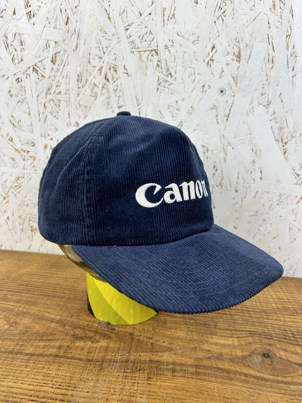 Canon 90s Vintage Canon Photography Corduroy Camera Logo Cap Size ONE SIZE - 2 Thumbnail