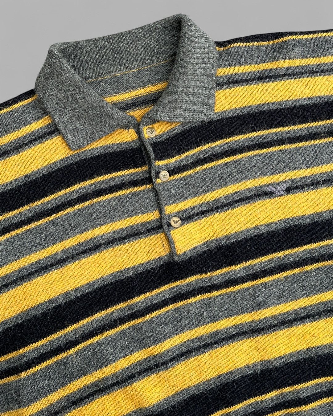 Giorgio Armani 🔥80’s GIORGIO ARMANI Golden Eagle Wool Alpaca Jumper Size US M / EU 48-50 / 2 - 4 Thumbnail