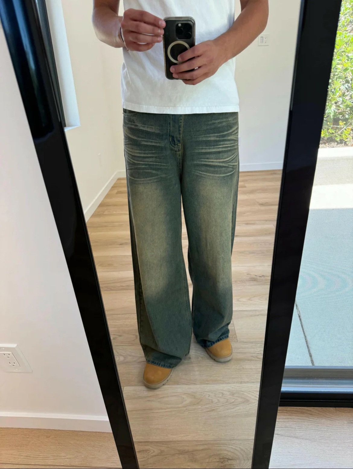 Japanese Brand Green Desert washed denim Size US 30 / EU 46 - 3 Thumbnail