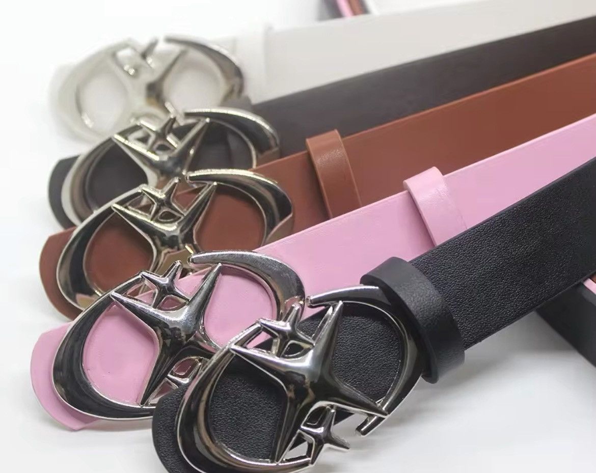 Japanese Brand × Vintage Brown Triple Star Belt Size 30 - 4 Thumbnail