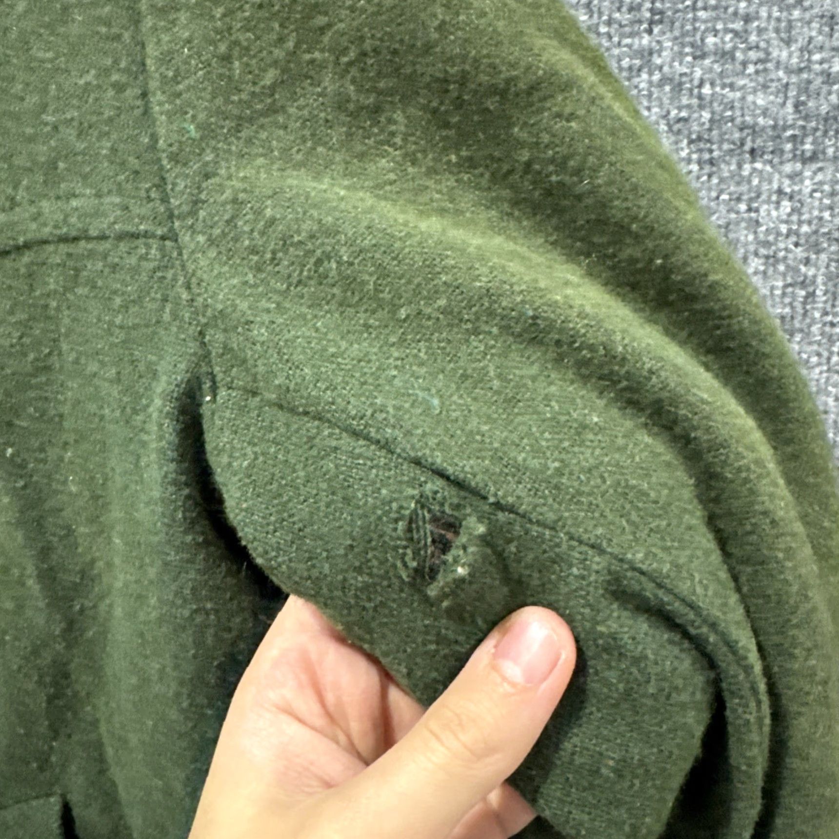 Vintage VINTAGE Robin Samson Hunting Jacket Green Fur Lined Zipper Men’s 42 Jacket 60s 70s Size US XS / EU 42 / 0 - 6 Thumbnail