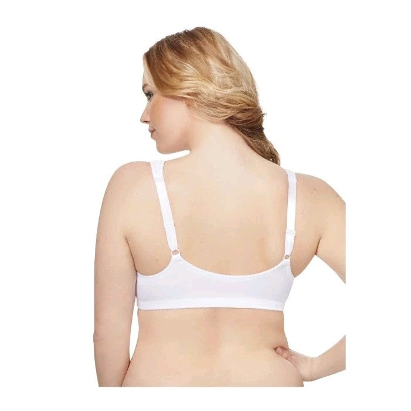 Other Playtex 18 hour Bra 42C White Front Close WireFree Cushion Size ONE SIZE - 4 Thumbnail