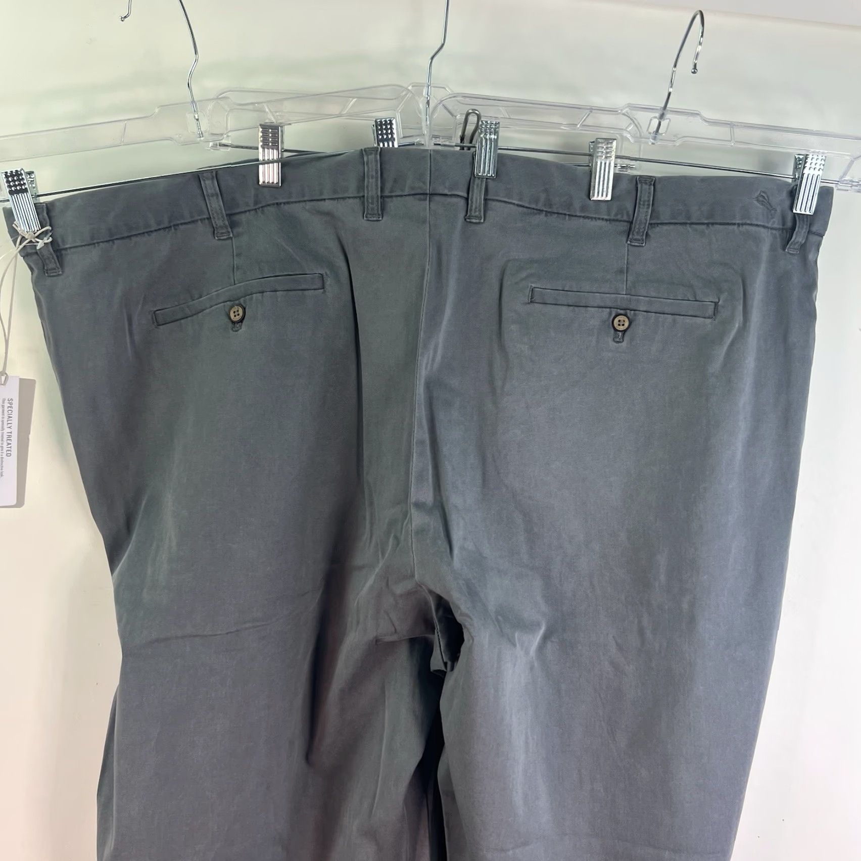 Tommy Bahama VINTAGE Tommy Bahama Boracay Pants Mens 52 Straight Leg Casual Cotton Spandex Gray 30 in Size US 36 / EU 52 - 5 Thumbnail