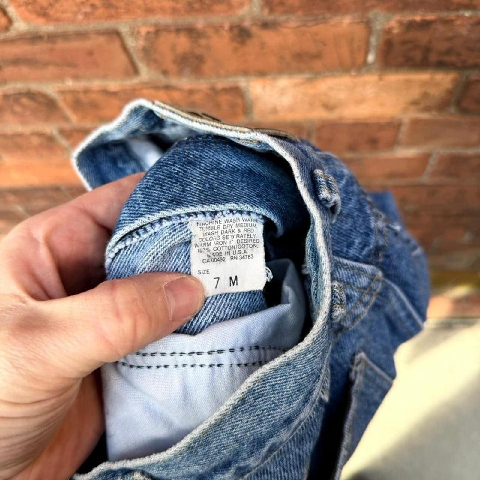 Lee vintage Lee riders light washed jeans 80s/90s 24x29 Size 24" / US 00 / IT 34 - 7 Thumbnail