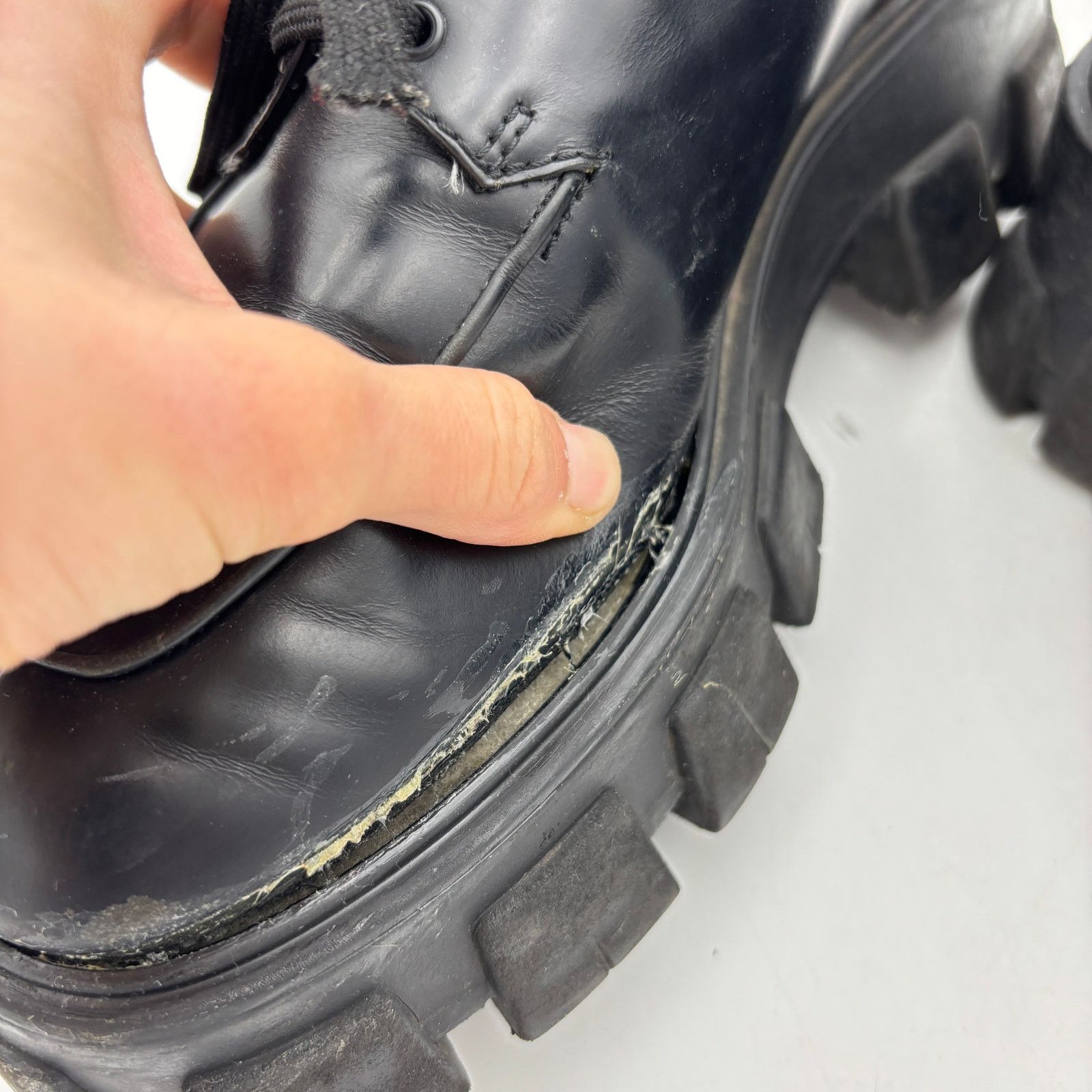Prada Prada Monolith Brushed Leather Thick Sole Shoes Mens 41 US 8 Size US 8 / EU 41 - 14 Thumbnail