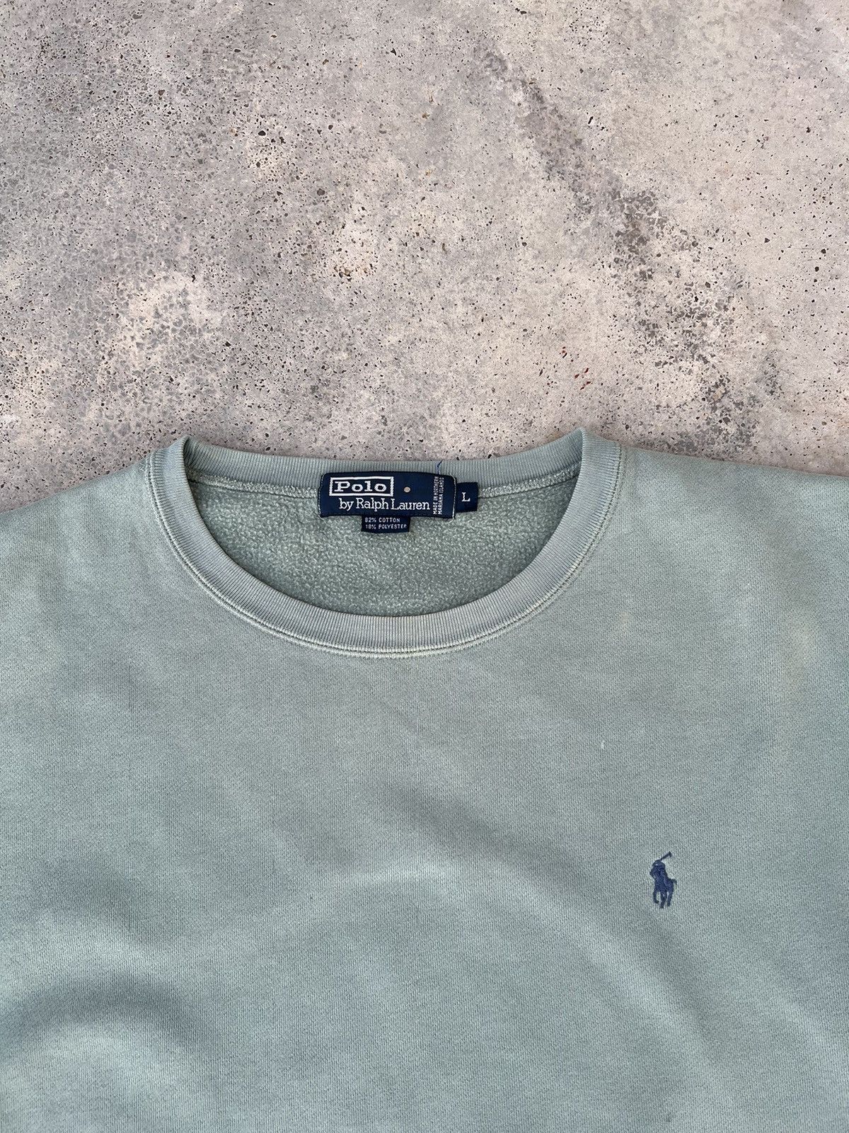 Polo Ralph Lauren Distressed Vintage Polo Ralph Lauren Small Pony Sweatshirt Size US XXL / EU 58 / 5 - 2 Thumbnail