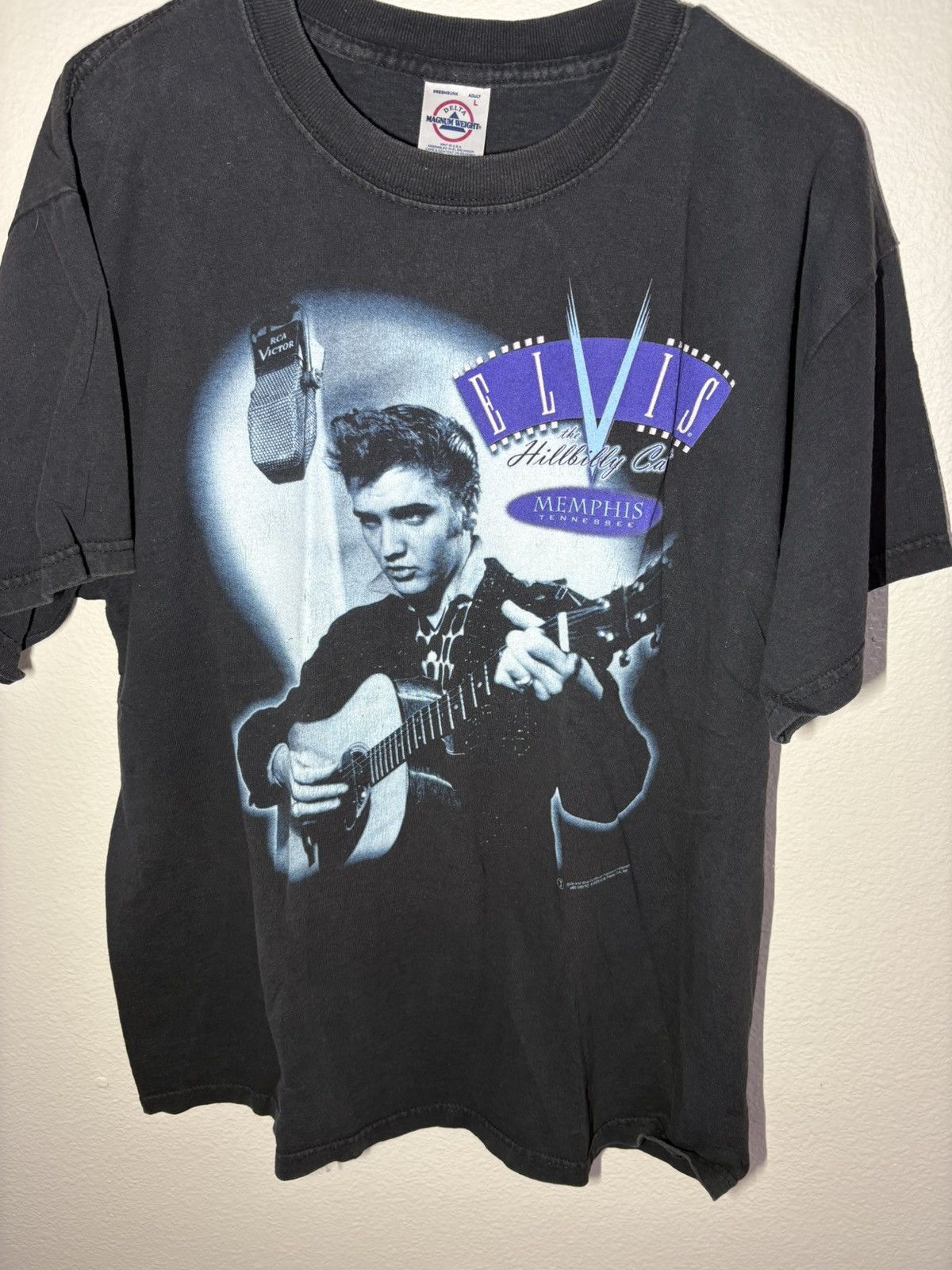 Delta Vintage Elvis Presley The Hillbilly Cat Memphis shirt Sz L Size US L / EU 52-54 / 3 - 1 Thumbnail