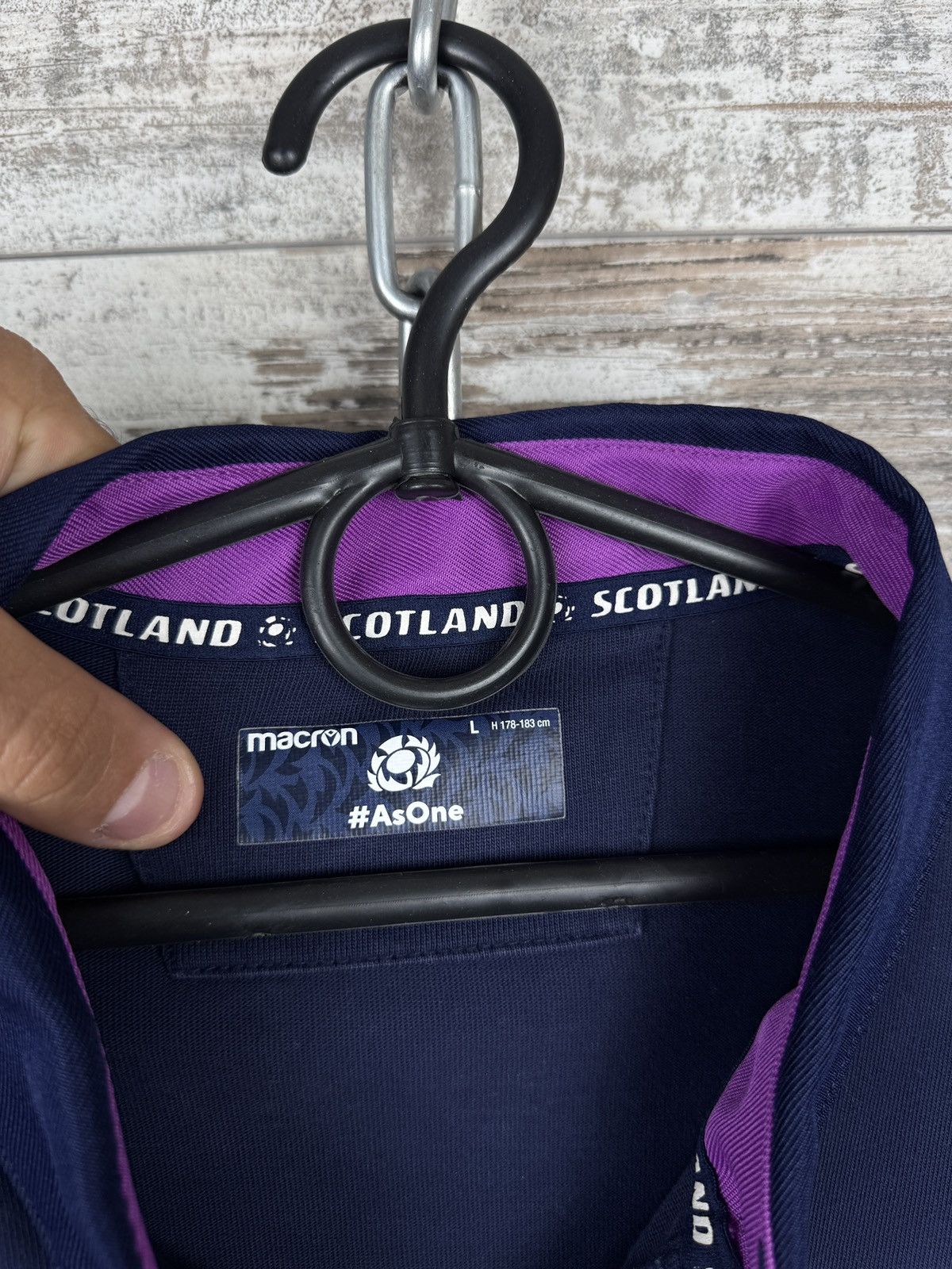 Macron Mens Vintage Macron Scotland Rugby national team sweatshirt Size US L / EU 52-54 / 3 - 8 Thumbnail