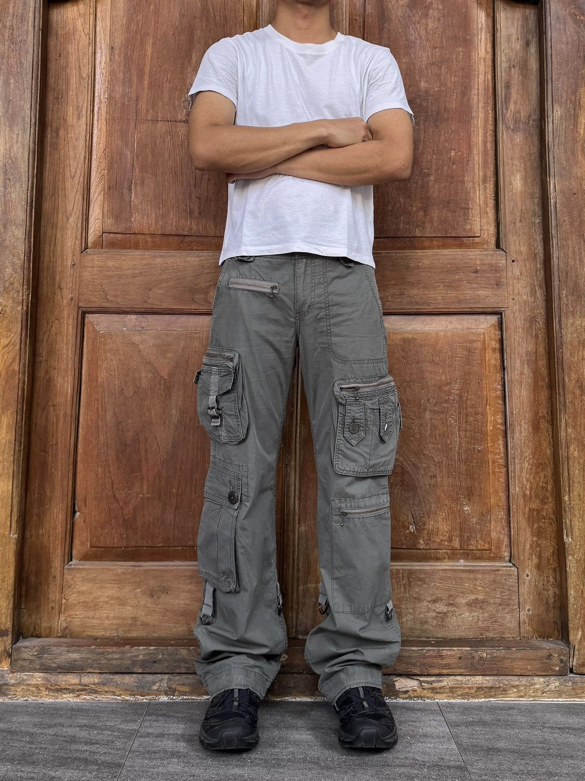 Hysteric Glamour FREE TAX! 90s Bondage Multi Pocket Cargo Pants Size US 31 - 1 Thumbnail