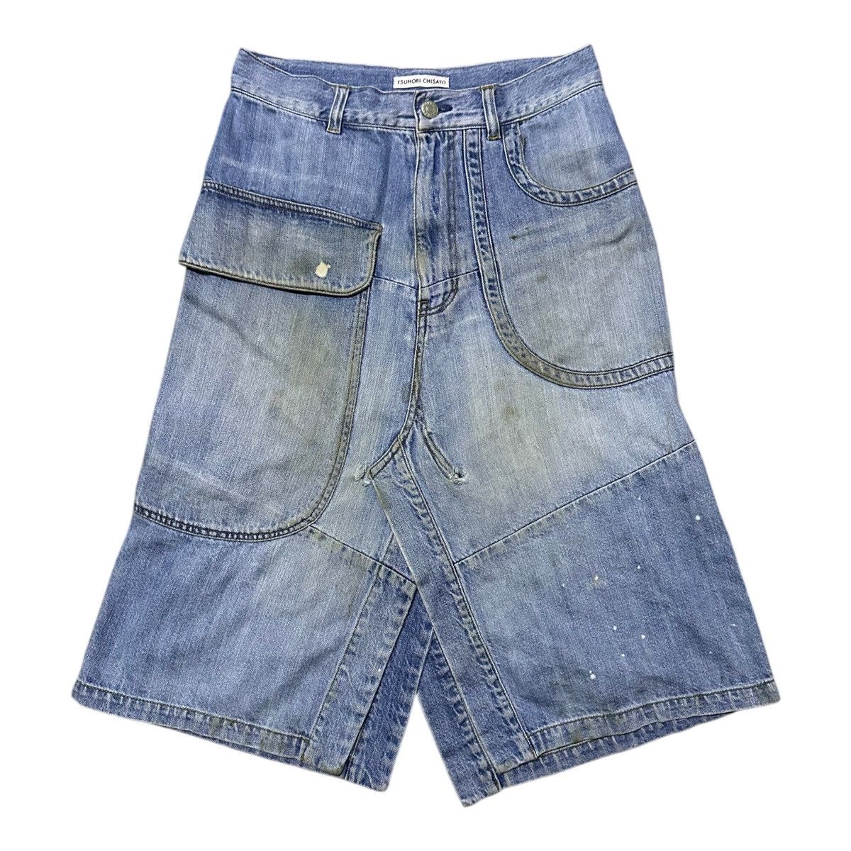 Tsumori Chisato Vintage Tsumori Chisato Issey Miyake denim pachwork skirt Size 28" / US 6 / IT 42 - 1 Thumbnail