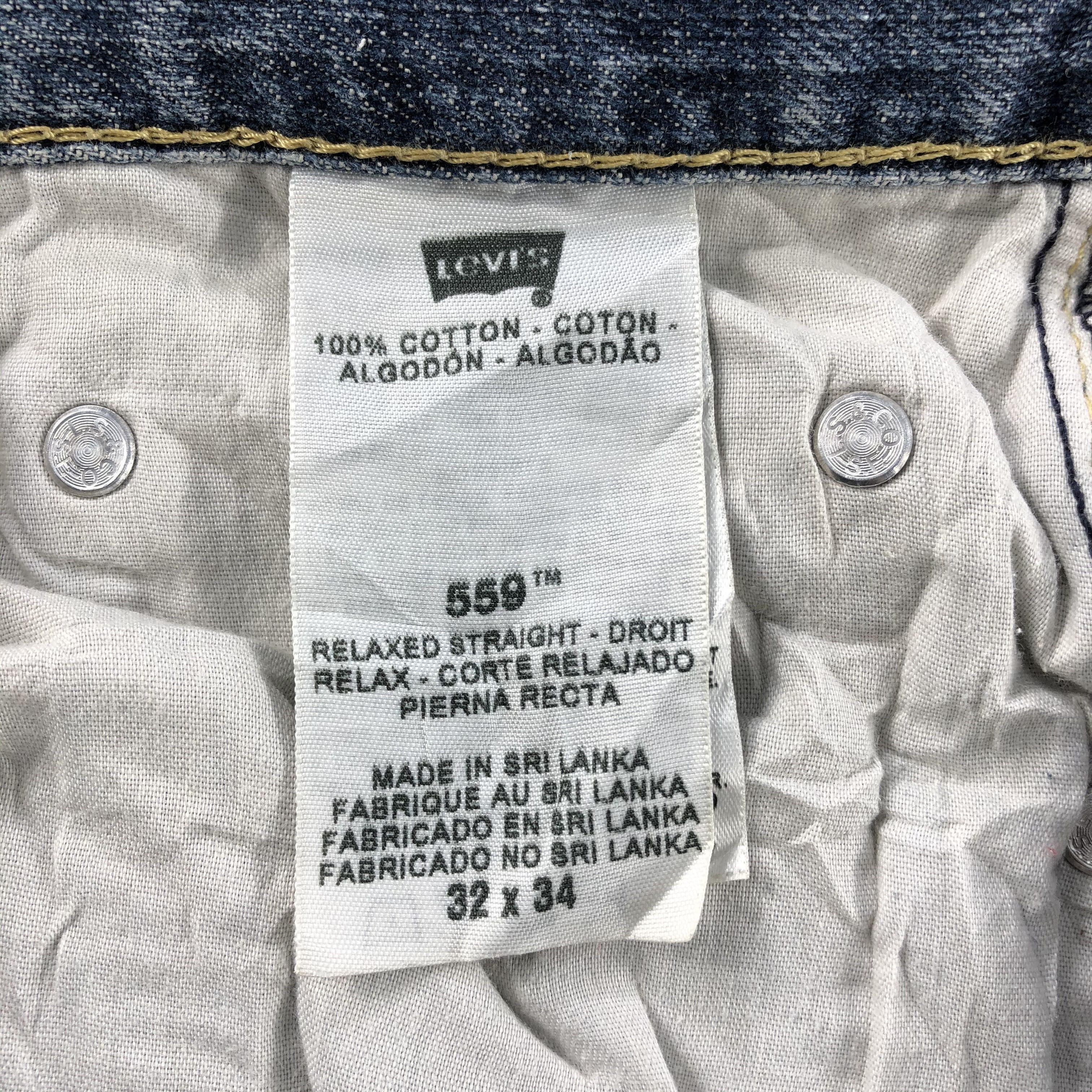 Levi's Rusty Distress Vintage Levis 559 Jeans-J1177 Size US 34 / EU 50 - 10 Thumbnail