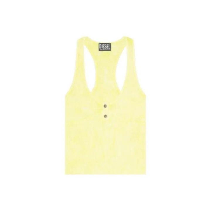Diesel Diesel Solid Color Ribbed Tank Top 0079 Size S / US 4 / IT 40 - 1 Thumbnail