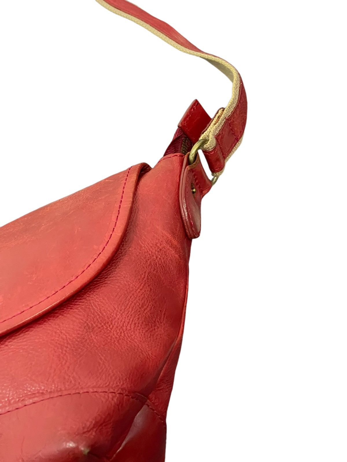 Japanese Brand Full Leather Effy Modern Design Cross Body Bag 1🟩0 Size ONE SIZE - 8 Thumbnail